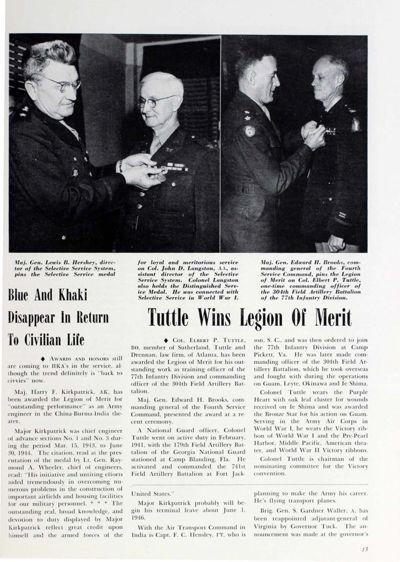 Tuttle Wins Legion Of Merit